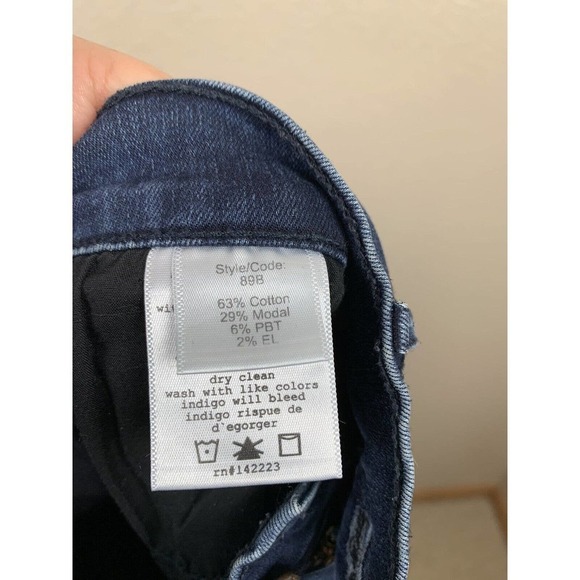 McGuire Ankle Skinny Jeans Size 27 Dark Wash Mid Rise Puckering - Picture 6 of 6